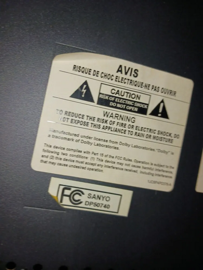 SANYO Dp50740 Image
