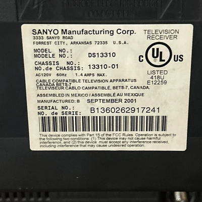 SANYO DS13310 Image
