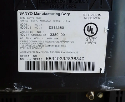 SANYO DS13380 Image