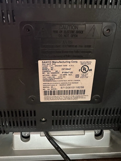 SANYO DP15647 Image