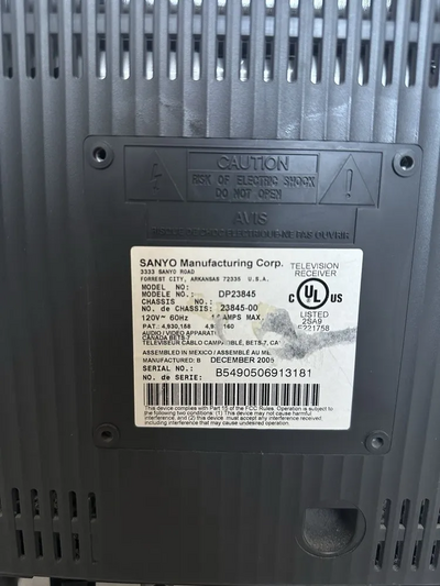 SANYO DP19648 Image