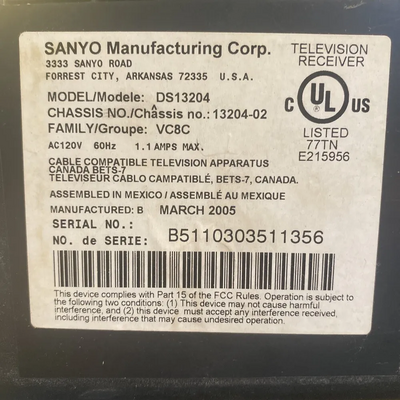SANYO DS13204 Image