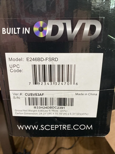 Sceptre E246BV-FHD Image