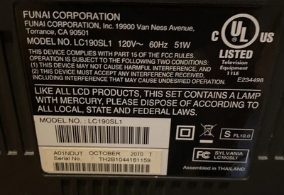 Sharp LC190SL1 Image