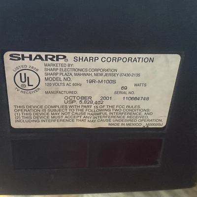 Sharp 19r-m100s Image