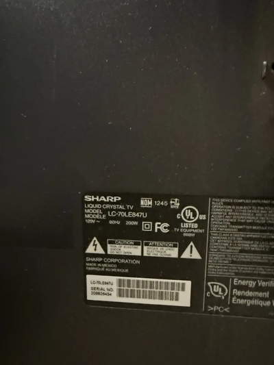 Sharp LC-70LE847U Image