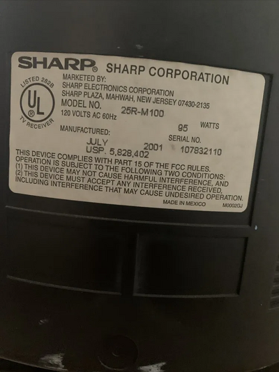 Sharp Model 13n-m150 Image