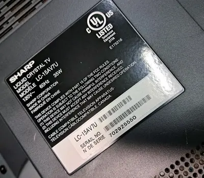 Sharp LC-15AV7U Image