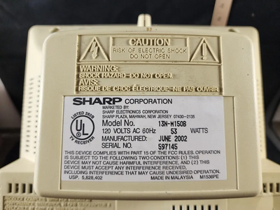 Sharp 13NV10 Image