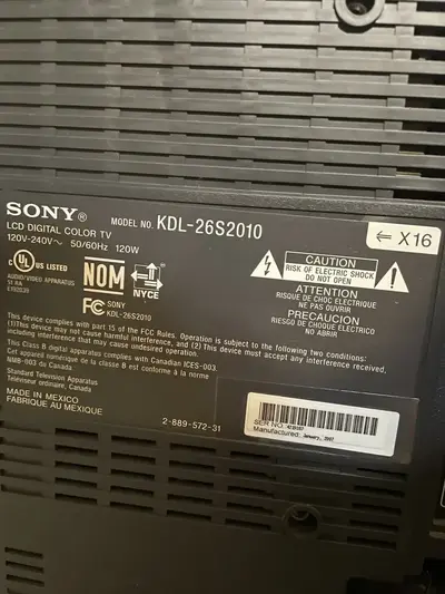Sony KDL-26S2010 Image