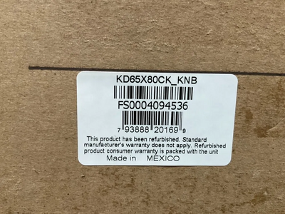 Sony KD-X80CK Image