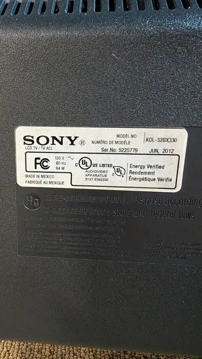 Sony Kdl-32bx330 Image
