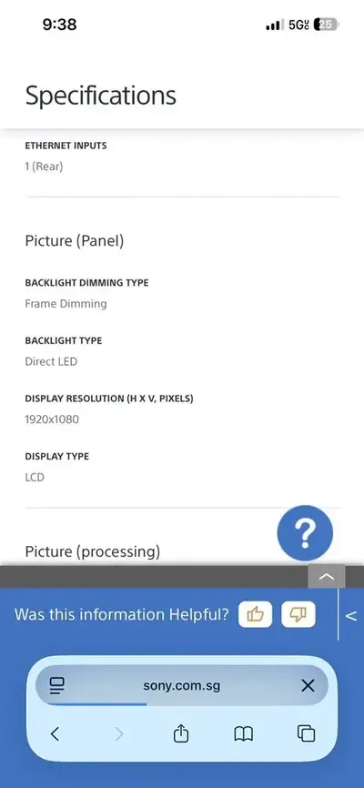 Sony KDL-55W650D Image
