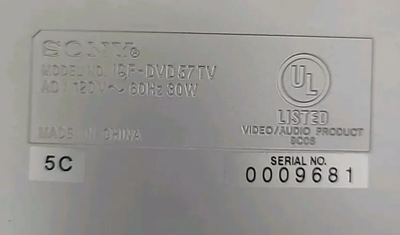 Sony ICF-DVD57TV Image