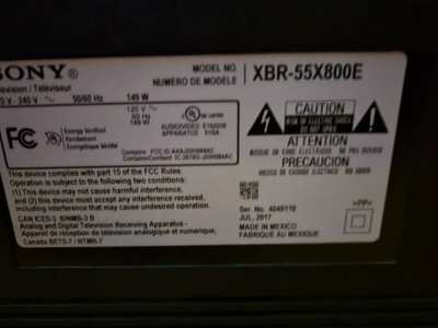 Sony Xbr-x800e Image