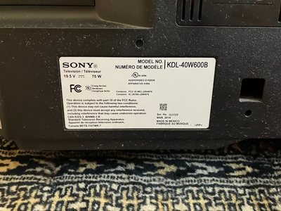 Sony KDL-40W600B Image