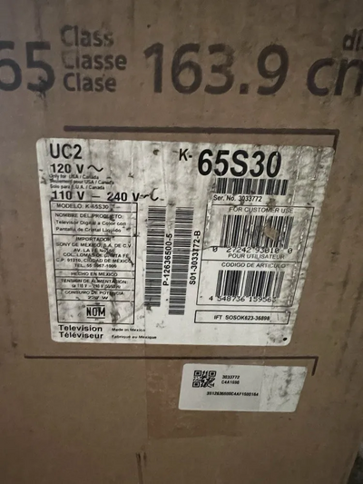 Sony K65s30 Image