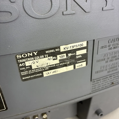 Sony KV-13FS100 Image