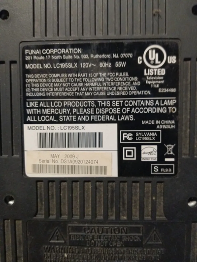 SYLVANIA LC195SLX Image