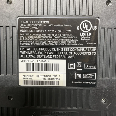 SYLVANIA LC220SS1 Image
