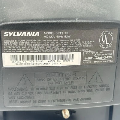 SYLVANIA SRT2113 Image