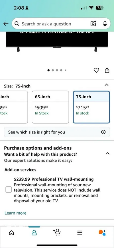 TCL 75s455 Image