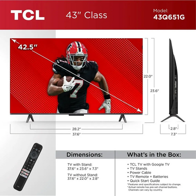 TCL 43q651g Image