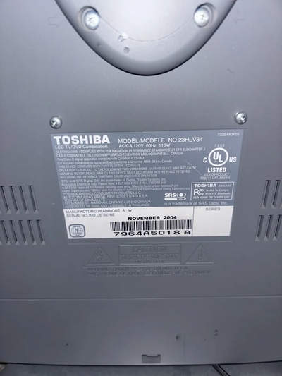 Toshiba 23HLV84 Image