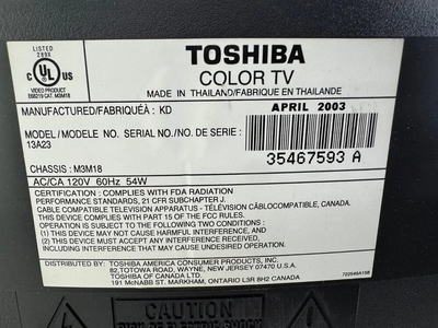 Toshiba 13A23 Image