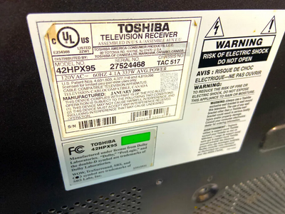 Toshiba 42HPX95 Image