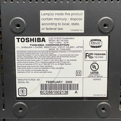 Toshiba 19LV506 Image