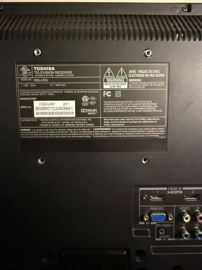Toshiba 19av600uz Image