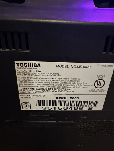 Toshiba MD13N3 Image