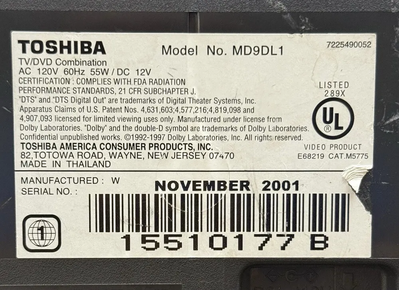 Toshiba MD9DM3 Image