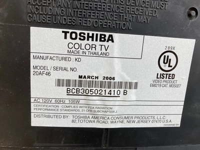 Toshiba 14AF46 Image