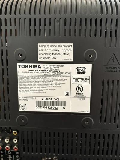 Toshiba 19LV505 Image