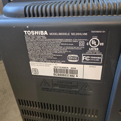 Toshiba 20HLV86 Image
