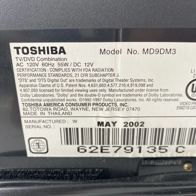 Toshiba 9 tv Image