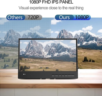 Unbranded Small TV with HDMI and Antenna Image