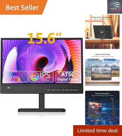 Unbranded Small TV with HDMI and Antenna Image
