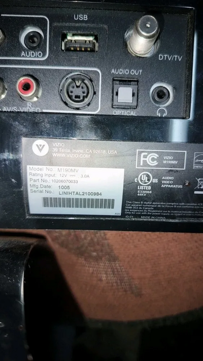 VIZIO M190MV Image