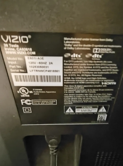 VIZIO E60 e3 Image