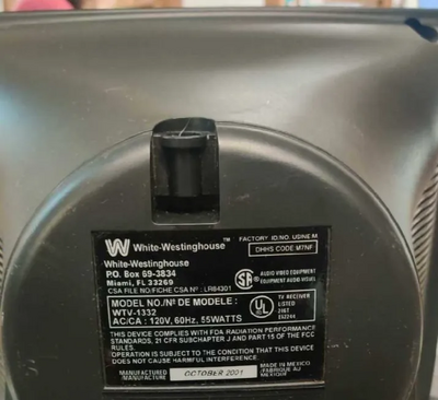 Westinghouse WTV1332 Image