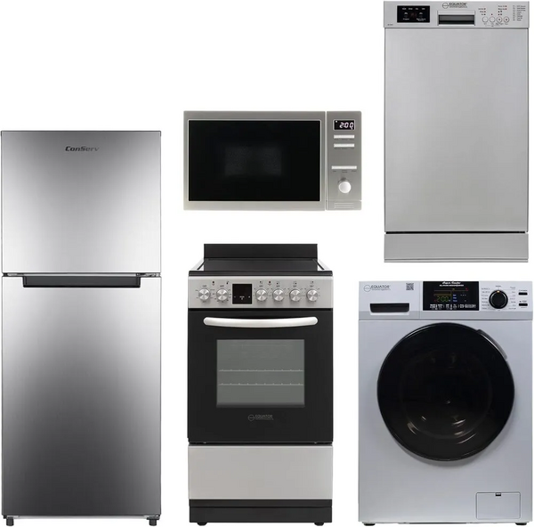 Eco Appliances Inc. EZ 4600 CV Silver + SB 1840 + ECR 204 Stainless + MDRF1010ESE + CMO 800 T image