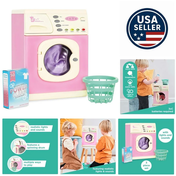 Unbranded Toy Washing Machine for Kids image