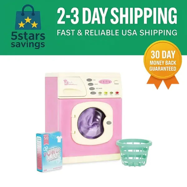 Unbranded Toy Washing Machine for Kids image