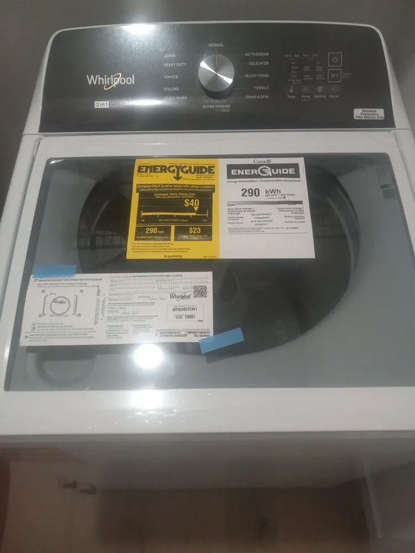 Whirlpool 2in1 removable agitator image