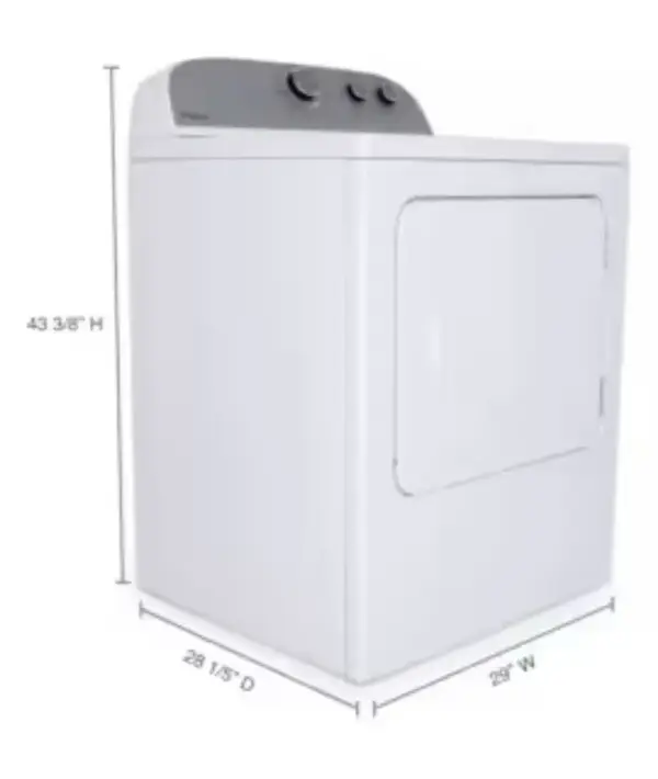 Whirlpool Wtw4957pw/wed4815ew image