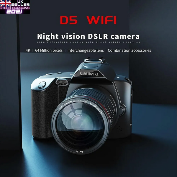 4K DSLR Digital Camera D5 4K DSLR image