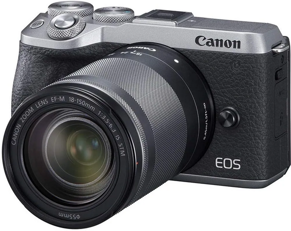 Canon USA Canon EOS M6 Mark II (Silver)+EF-M 18-150mm f/3.5-6.3 IS STM + EVF Kit image